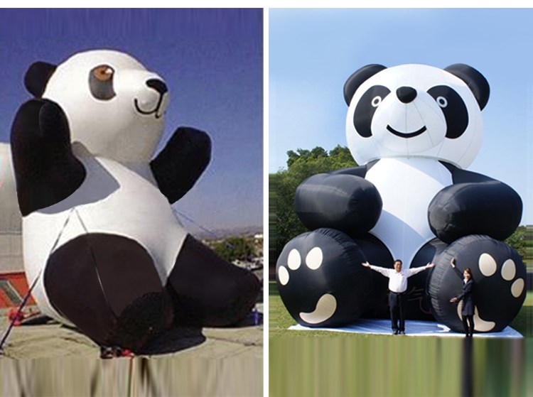 后安镇充气熊猫展示